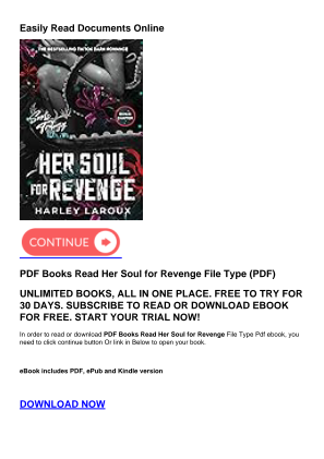 免费下载 PDF Books Read Her Soul for Revenge