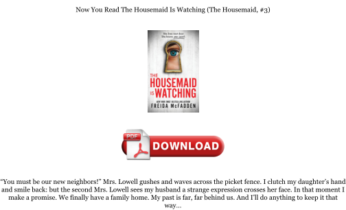 Download [PDF] The Housemaid Is Watching (The Housemaid, #3) Books را به صورت رایگان دانلود کنید
