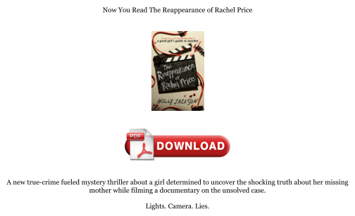 Télécharger Download [PDF] The Reappearance of Rachel Price Books gratuitement