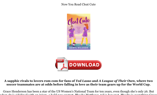 Download [PDF] Cleat Cute Books را به صورت رایگان دانلود کنید