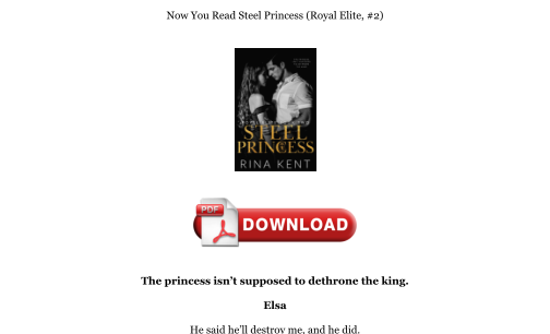 Baixe Download [PDF] Steel Princess (Royal Elite, #2) Books gratuitamente