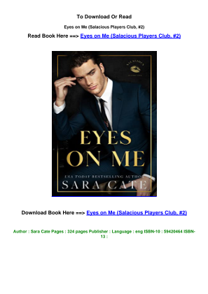 Download LINK Download EPub Eyes on Me Salacious Players Club  2 pdf By Sara Cate.pdf for free