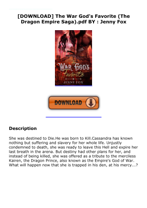 Download [DOWNLOAD] The War God's Favorite (The Dragon Empire Saga).pdf BY : Jenny Fox for free