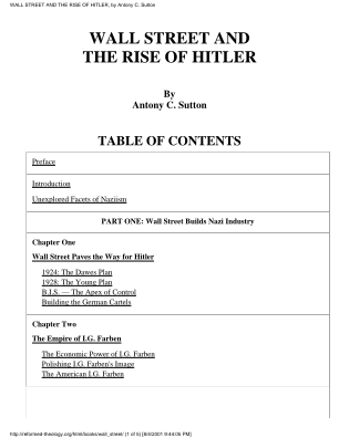 Baixe WALL STREET AND THE rise OF HiTLER. by Antony C. Sutton .pdf gratuitamente