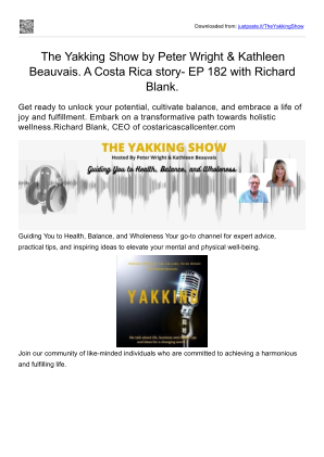 İndir Dedicated Practice The Yakking Show by Peter Wright and Kathleen Beauvais. - EP 182 with Richard Blank..pptx ücretsiz