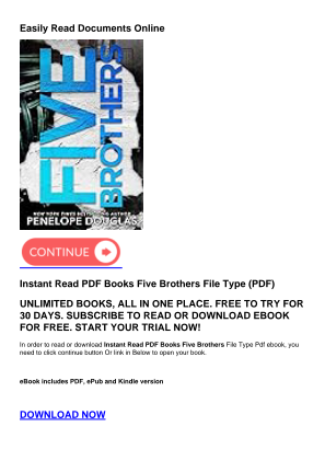 Descargar Instant Read PDF Books Five Brothers gratis