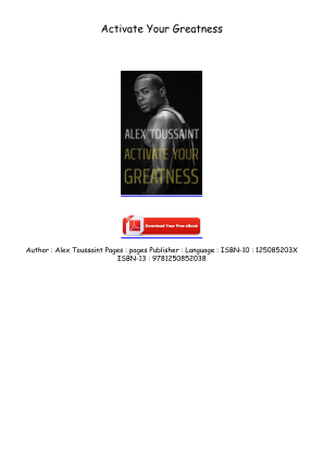 Download Read [EPUB/PDF] Activate Your Greatness Free Download for free