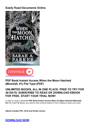 Télécharger PDF Book Instant Access When the Moon Hatched (Moonfall, #1) gratuitement