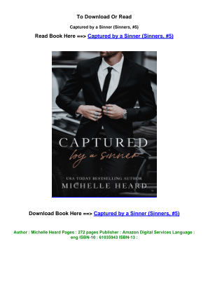 Download LINK EPUB download Captured by a Sinner Sinners  5 pdf By Michelle Heard.pdf for free