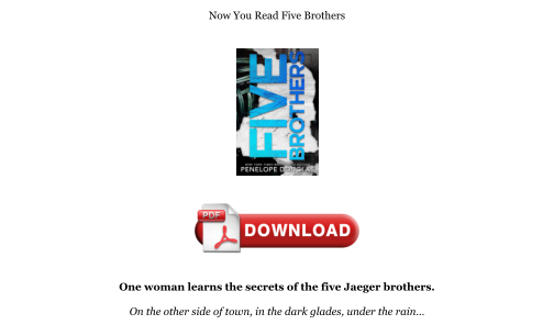 Descargar Download [PDF] Five Brothers Books gratis