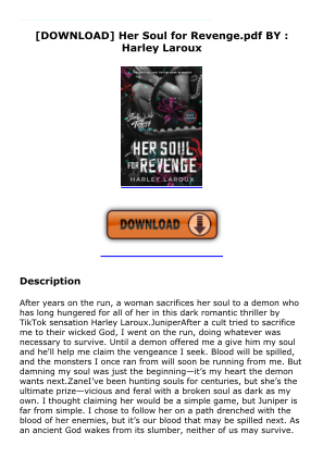 Descargar [DOWNLOAD] Her Soul for Revenge.pdf BY : Harley Laroux gratis