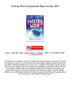 Download Get [PDF/BOOK] Pucking Wild (Jacksonville Rays Hockey, #2) Full Access for free