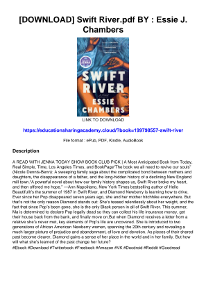 Télécharger [DOWNLOAD] Swift River.pdf BY : Essie J. Chambers gratuitement