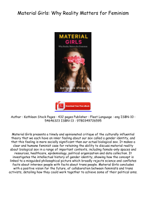 Download Get [PDF/EPUB] Material Girls: Why Reality Matters for Feminism Full Page for free