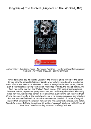 Download Download [PDF/EPUB] Kingdom of the Cursed (Kingdom of the Wicked, #2) Full Access for free