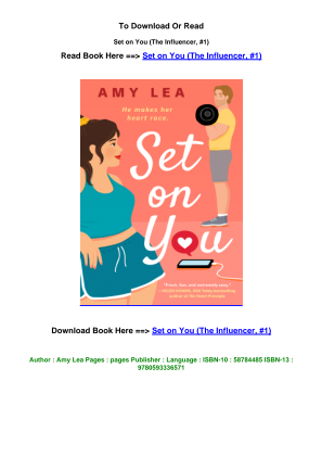 Baixe LINK DOWNLOAD ePub Set on You The Influencer  1 pdf By Amy Lea.pdf gratuitamente