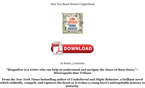 Baixe Download [PDF] Demon Copperhead Books gratuitamente
