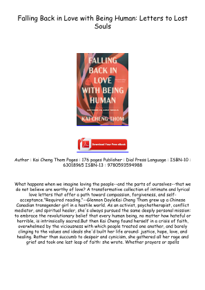 Download Get [PDF/KINDLE] Falling Back in Love with Being Human: Letters to Lost Souls Full Page for free