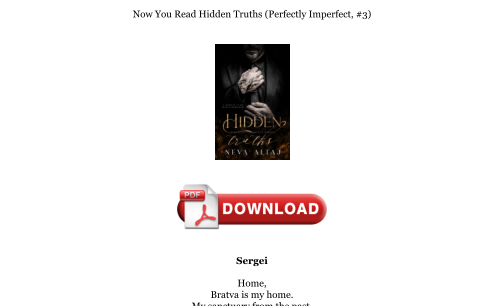 Download [PDF] Hidden Truths (Perfectly Imperfect, #3) Books را به صورت رایگان دانلود کنید