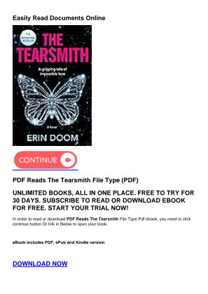 PDF Reads The Tearsmith را به صورت رایگان دانلود کنید