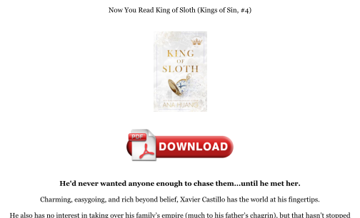 Baixe Download [PDF] King of Sloth (Kings of Sin, #4) Books gratuitamente